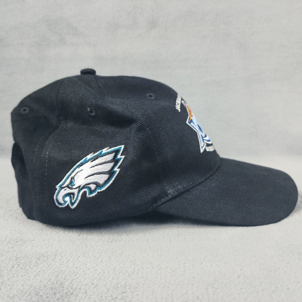Super Bowl XXXIX Patriots Eagles Hat Black Adjustable Cap NFL 2005 Jacksonville - Picture 8 of 11